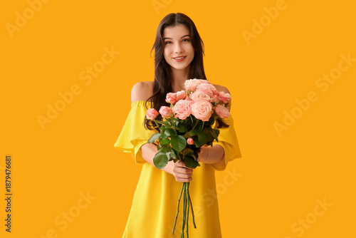 Beautiful young woman with ...