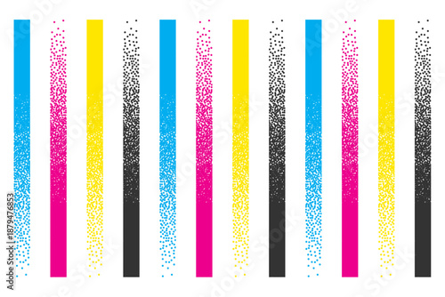 pixel style cmyk colors stripe background design