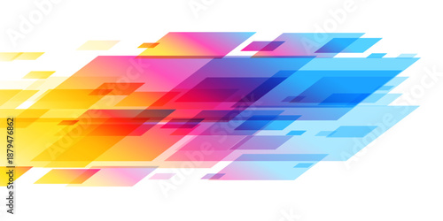 abstract and stylish cmyk color geometric background design
