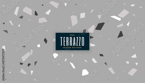 black and grey terrazzo floor tile pattern backdrop design