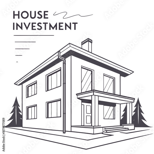 Real Estate Investment and House Buying Concept Vector Illustration