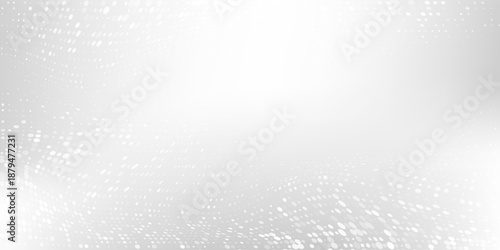 Vector transparant dotted foil background with metal mirror texture. Chrome gradient surface with light gloss simple abstract