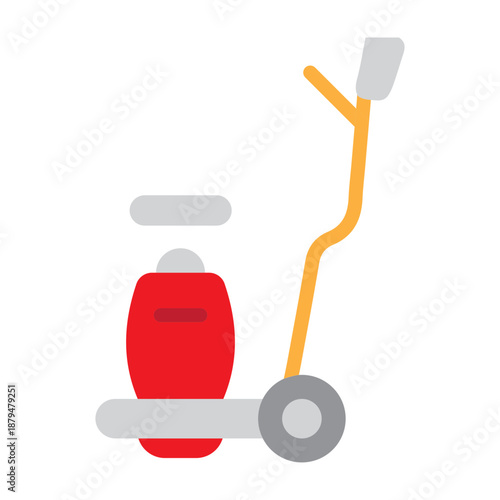 Floor Polisher Vector Flat Icon Design