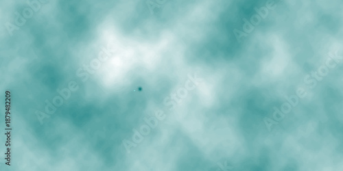 A bright blue nature cloudscape features soft white clouds and sun light against an abstract sky texture for a peaceful day backdrop