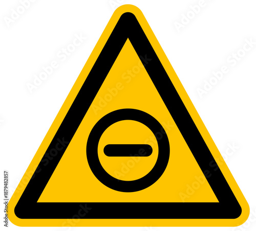 Señal de advertencia de prohibición con círculo y guion icono de acceso denegado ilustración vectorial