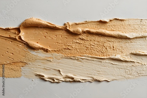 Wall paint gradually covers the surface