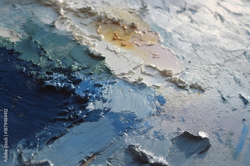 Wall paint gradually covers the surface