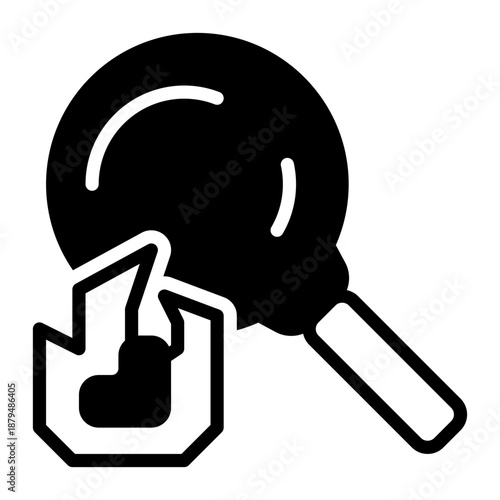 Frying Pan icon, glyph icon style