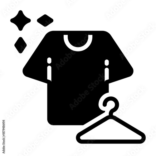 clothes icon, glyph icon style