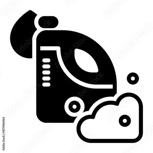 cleaning liquid icon, glyph icon style