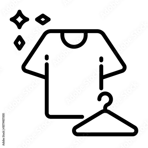 clothes icon, line icon style