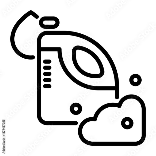 cleaning liquid icon, line icon style