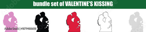Silhouette, line art, dot, dotted, star art A lovely bundle set of diverse kissing couple silhouettes perfect for celebrating Valentines Day romance and affection in various styles map