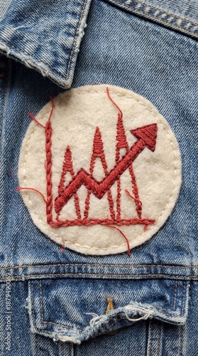 Economic Growth Love Chart Illustration with illustration, love, honeymoon, valentine, educate, academic, shape