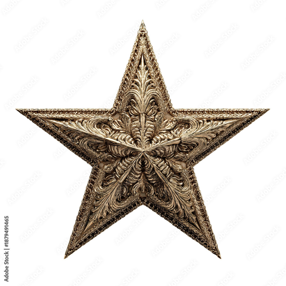 Fototapeta premium Decorative antique star emblem design.