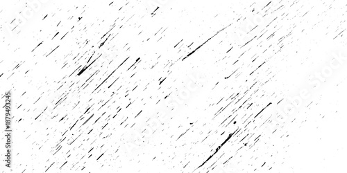 Abstract texture grunge made of diagonal streaks and distressed lines, black ink on a white background. grunge scratch patterns, chaotic linear noise. dirty monochrome pattern of the old worn surface.
