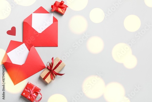 Envelopes with blank cards ...
