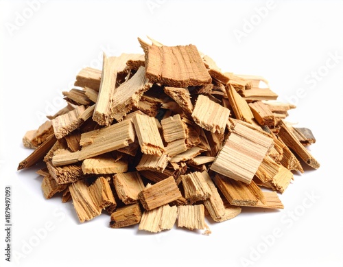 Wallpaper Mural Pile of Wood Chips - Natural Texture and Organic Material for Cooking and Smoking. Torontodigital.ca