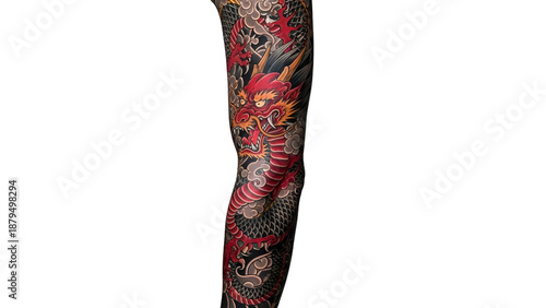 Japanese Dragon Tattoo Sleeve
