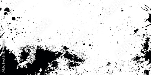 black and white abstract background with splatters and grunge on surface high quality professional modern design