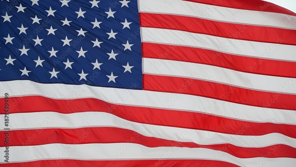 Obraz premium American flag on a blue background