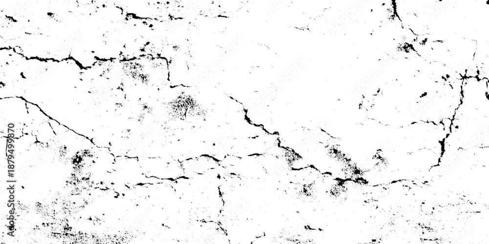 Naklejka premium a close up of a grunge white surface with black cracks and scratches on it looking worn out and damaged