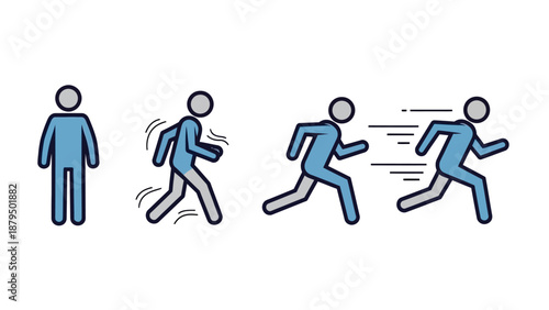 Progression of Human Movement: From Standing Still to Running Fast