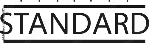 Standard Concept Word Design Illustration