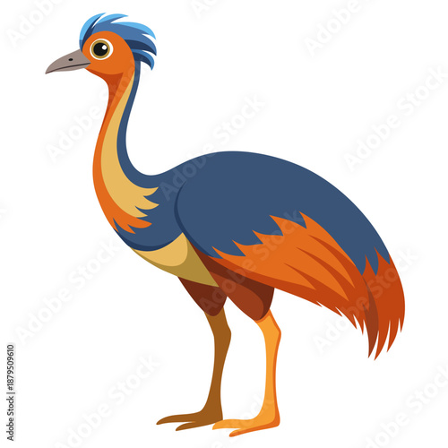 illustration of a cartoon crane