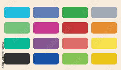 Vibrant array of colorful rectangles in a grid pattern.