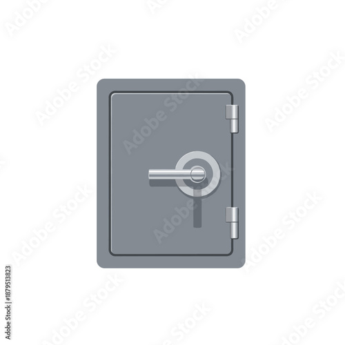 Secure gray safe with combination lock