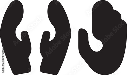 Three hands gesture