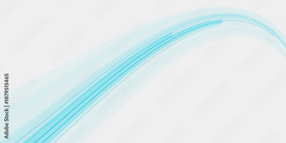 Fototapeta premium Abstract vector background element in blue and white colors curve perspective