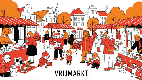 Vrijmarkt on Koningsdag
