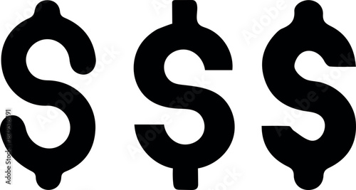 vector illustration of a dollar sign
