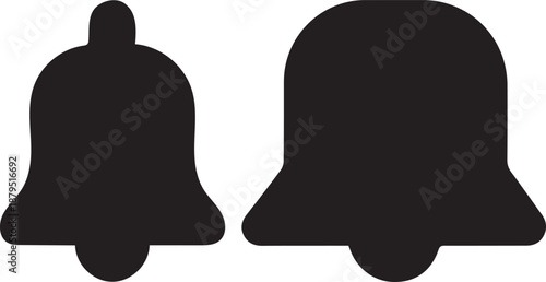 Two bells silhouette