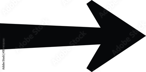Black arrow pointing right on white background right arrow