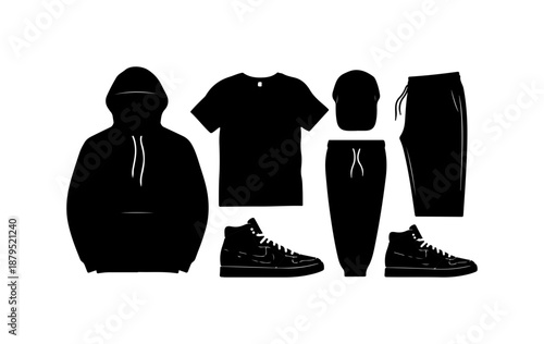 Silhouette of Casual Clothing