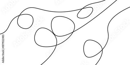 Squiggle Curly Line. Decorative Design Element. vector file illustration.