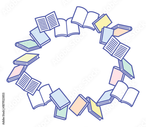 simple frame of many books