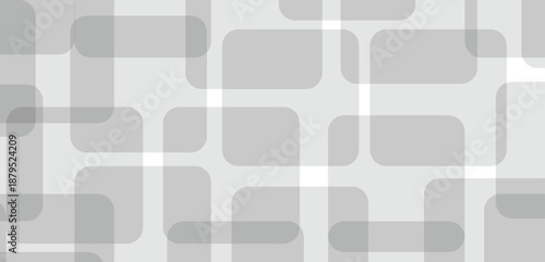 A gray and white abstract background with rounded rectangles overlapping each other in a grid like pattern softly faded high-quality professional detailed modern