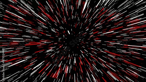 Radiating red and Generate title without using the word 