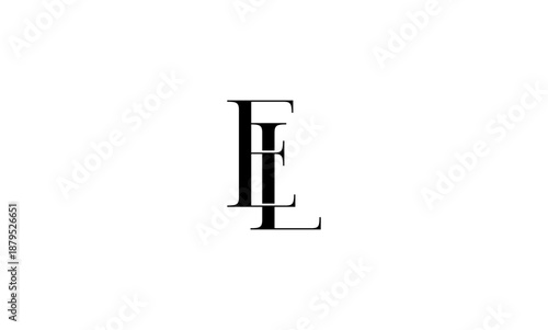 EL initial letters logo or EL monogram
