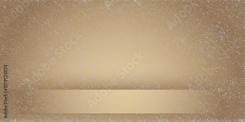Background Gold Wall Studio with Shadow,light on floor,Empty Room with Podium Display,Vector Banner Template mock up for cosmetic product presentation on Christmas,New Year,Black Friday,Sale,Promotion
