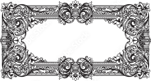 Luxury Vintage Ornamental Frame Art