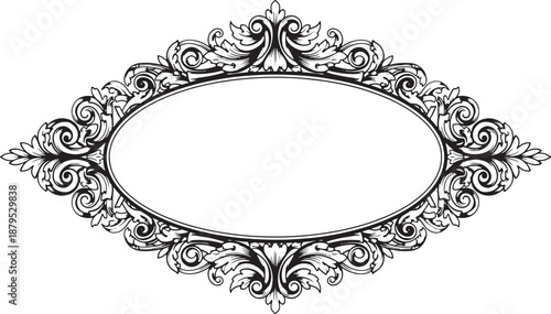 Luxury Vintage Ornamental Frame Art