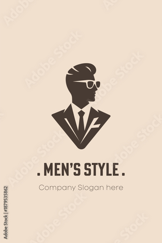Man fashion clothing store logo