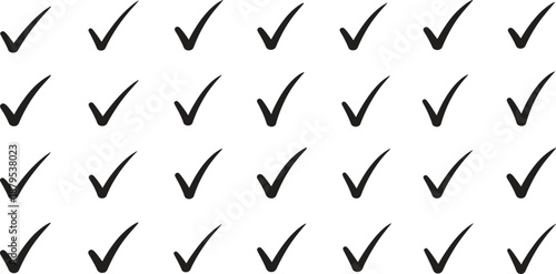 several checkmarks on white background
