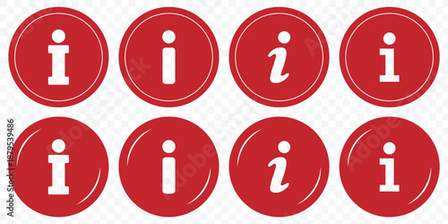 information icon set. info button. info symbol flat style. Information icon collection. Info icons Info Point Icon. Different styles , more information. Vector icons.