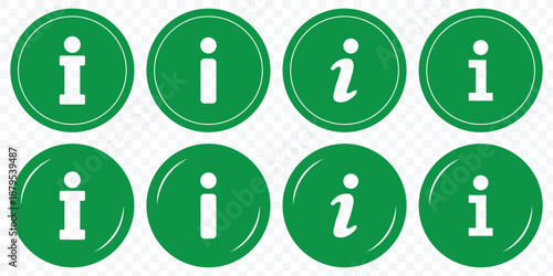 information icon set. info button. info symbol flat style. Information icon collection. Info icons Info Point Icon. Different styles , more information. Vector icons.